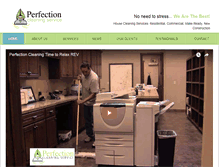 Tablet Screenshot of perfection-cleaningservice.com